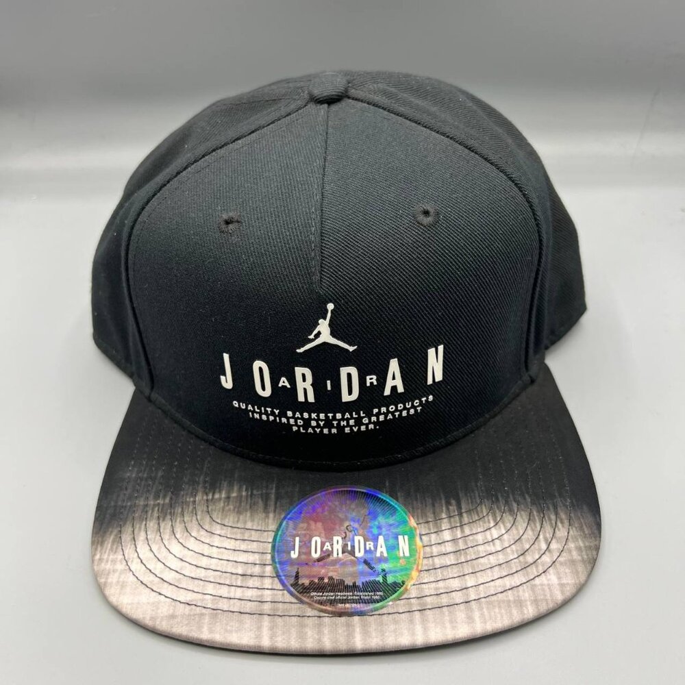 Air Jordan Hat Men Black Faded‎ Jumpman Snap Back Cap